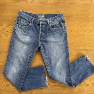 WeSC Women’s Low Rise Jeans 32x29 Blue Denim Medium Wash Stretch Y2K Indie EUC